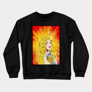 Hollywood Star Girl Crewneck Sweatshirt